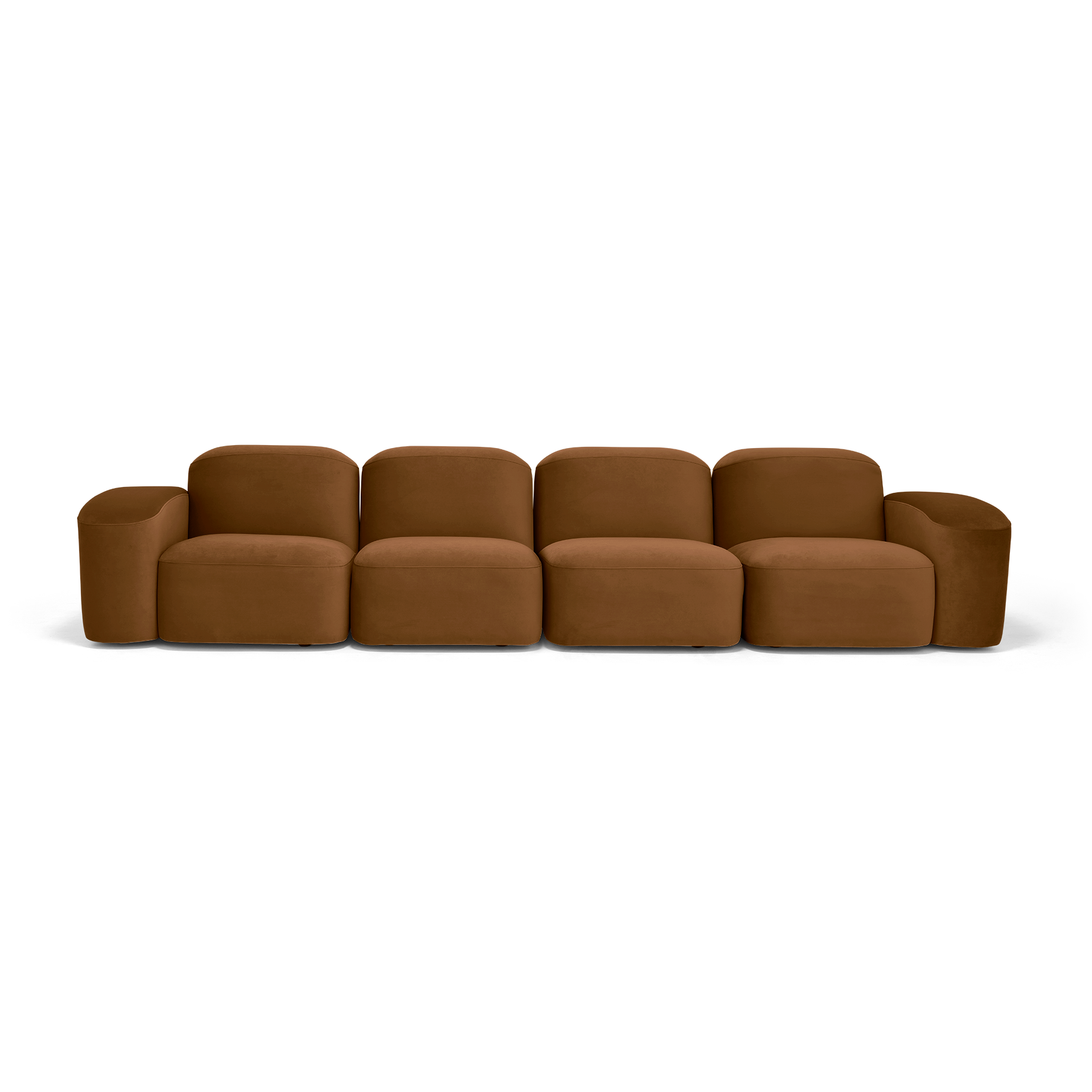 Muse 4 Seat Sofa - [ Malibu Cognac ]