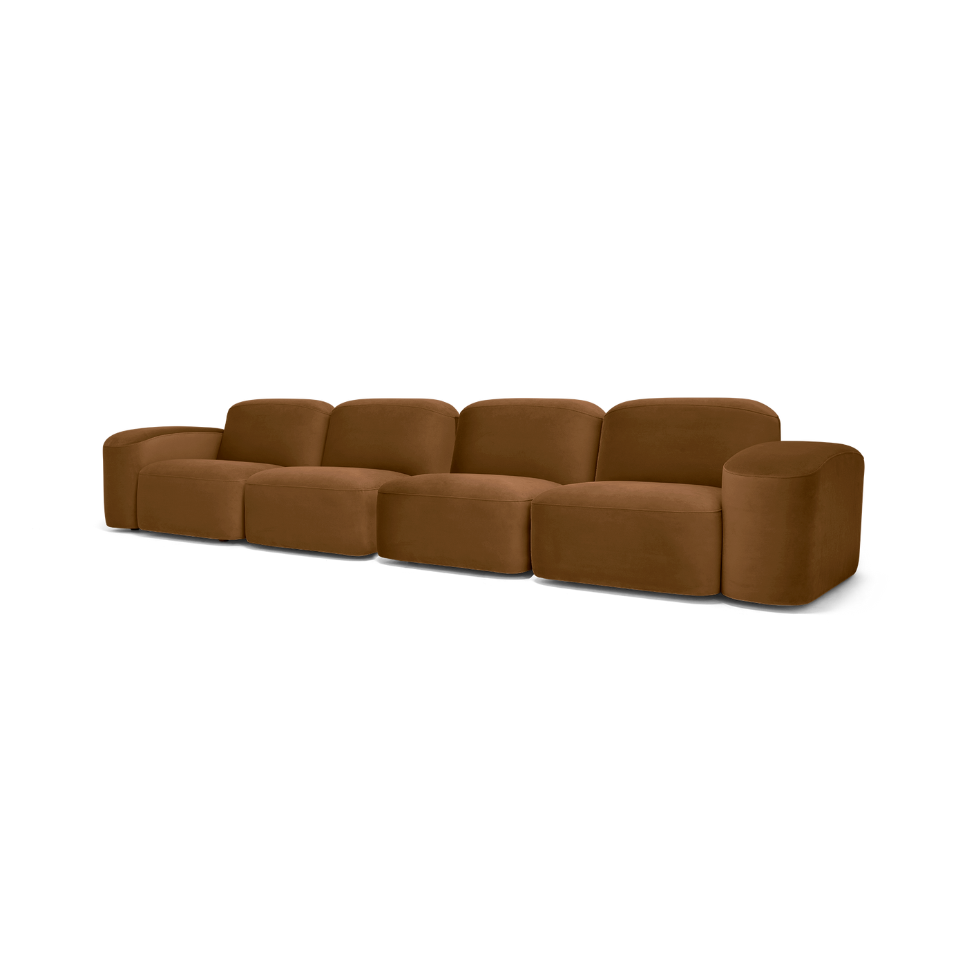 Muse 4 Seat Sofa - [ Malibu Cognac ]