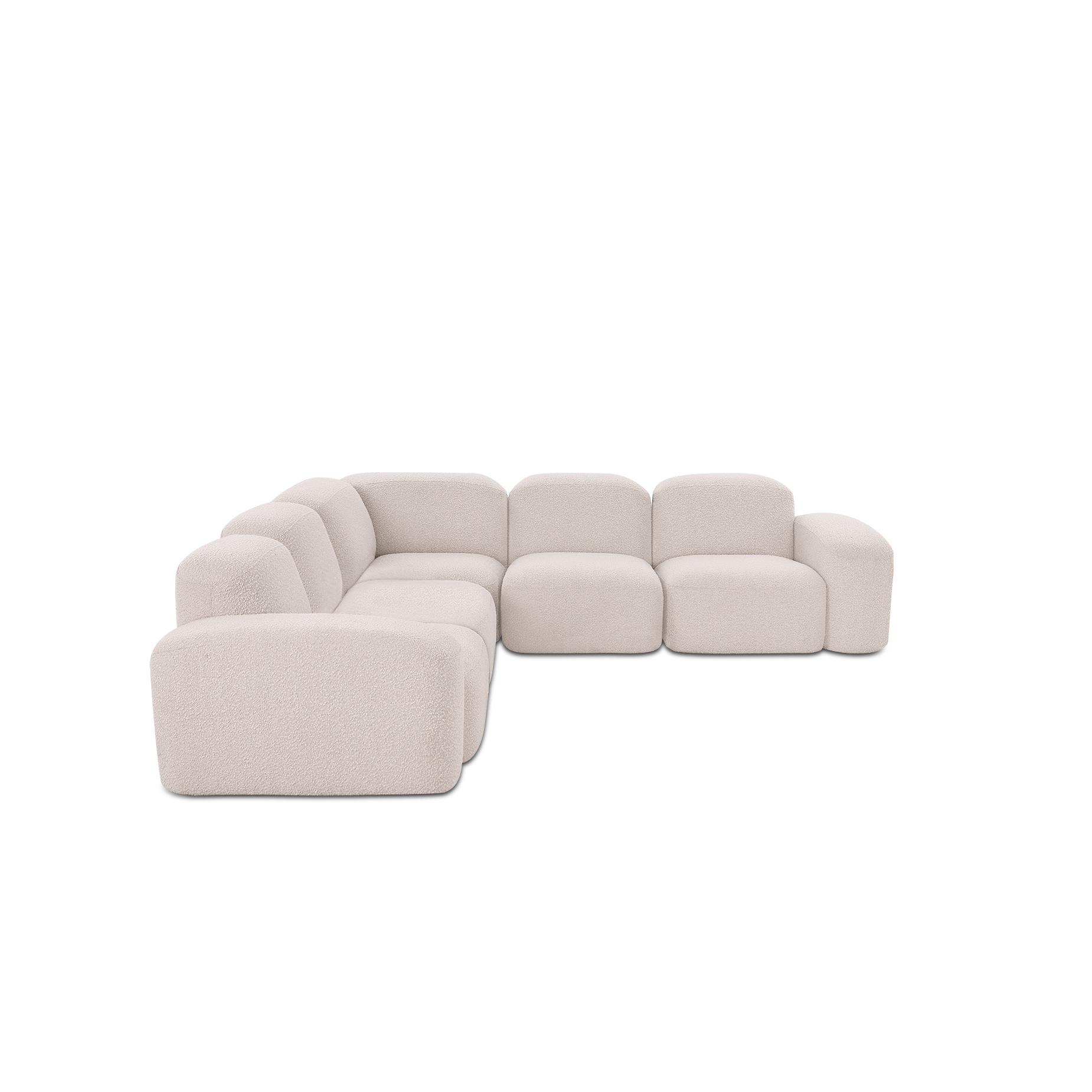 Muse 5 Piece Modular Sofa - [ Bronte La Creme ]