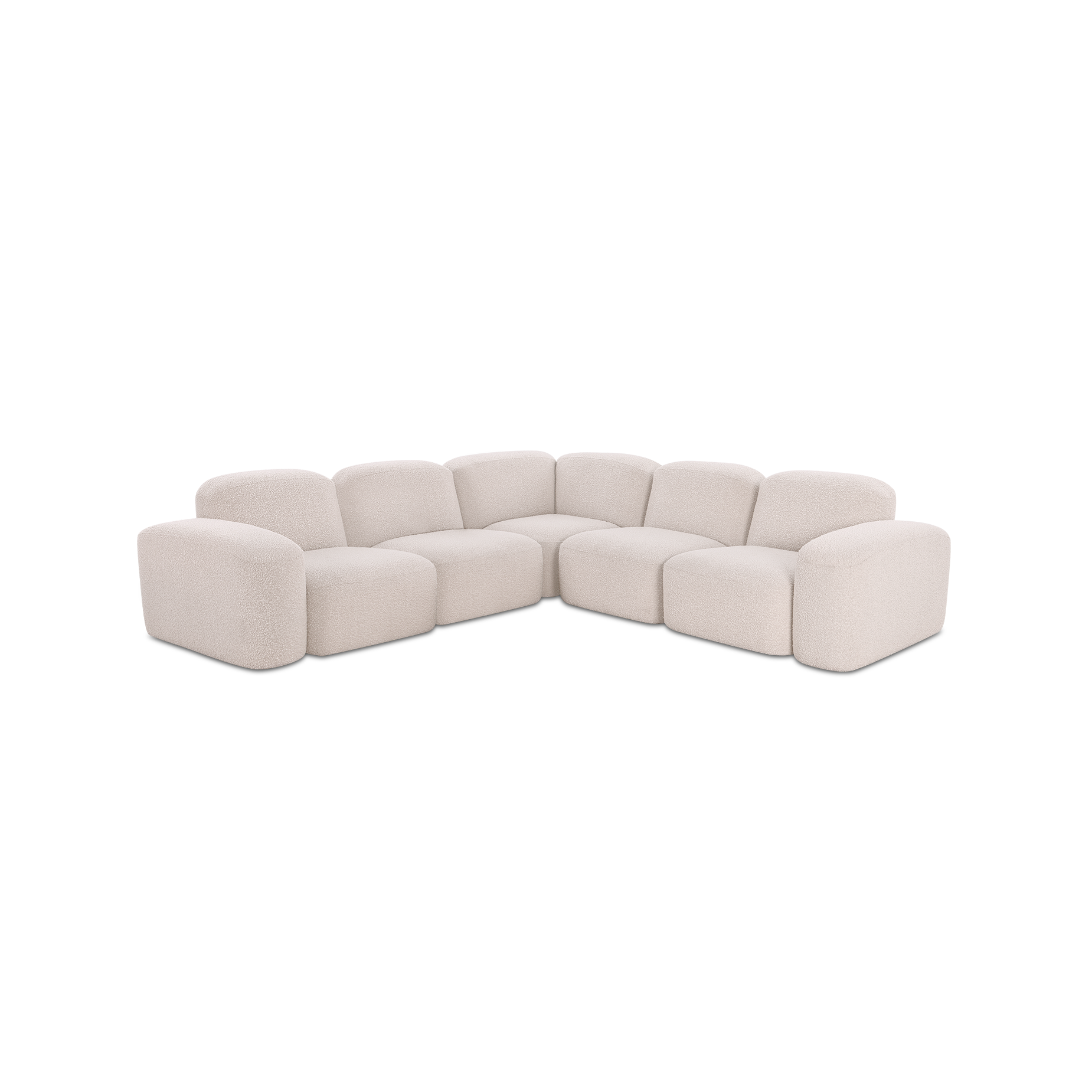 Muse 5 Piece Modular Sofa - [ Bronte La Creme ]