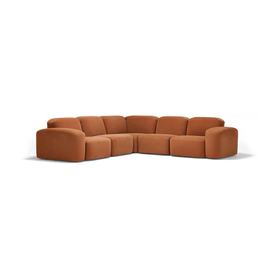 Muse 5 Piece Modular Sofa - [ Cabarita Hazel ]