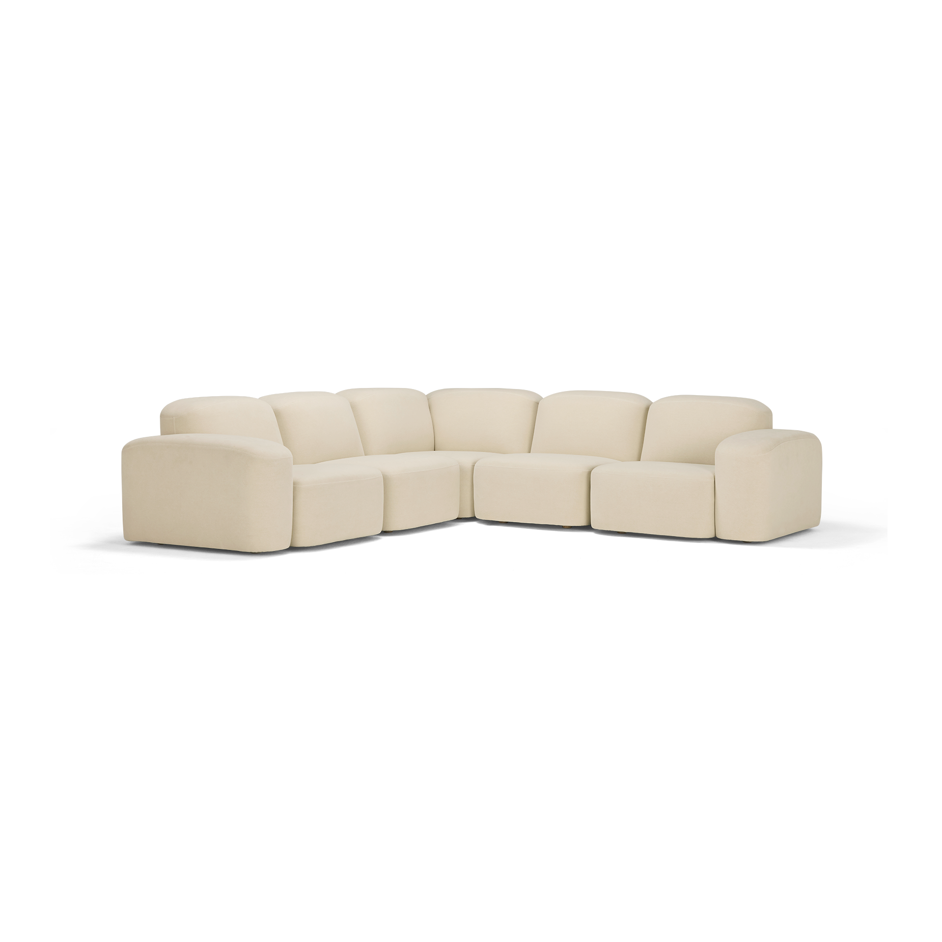 Muse 5 Piece Modular Sofa - [ Cabarita Natural ]