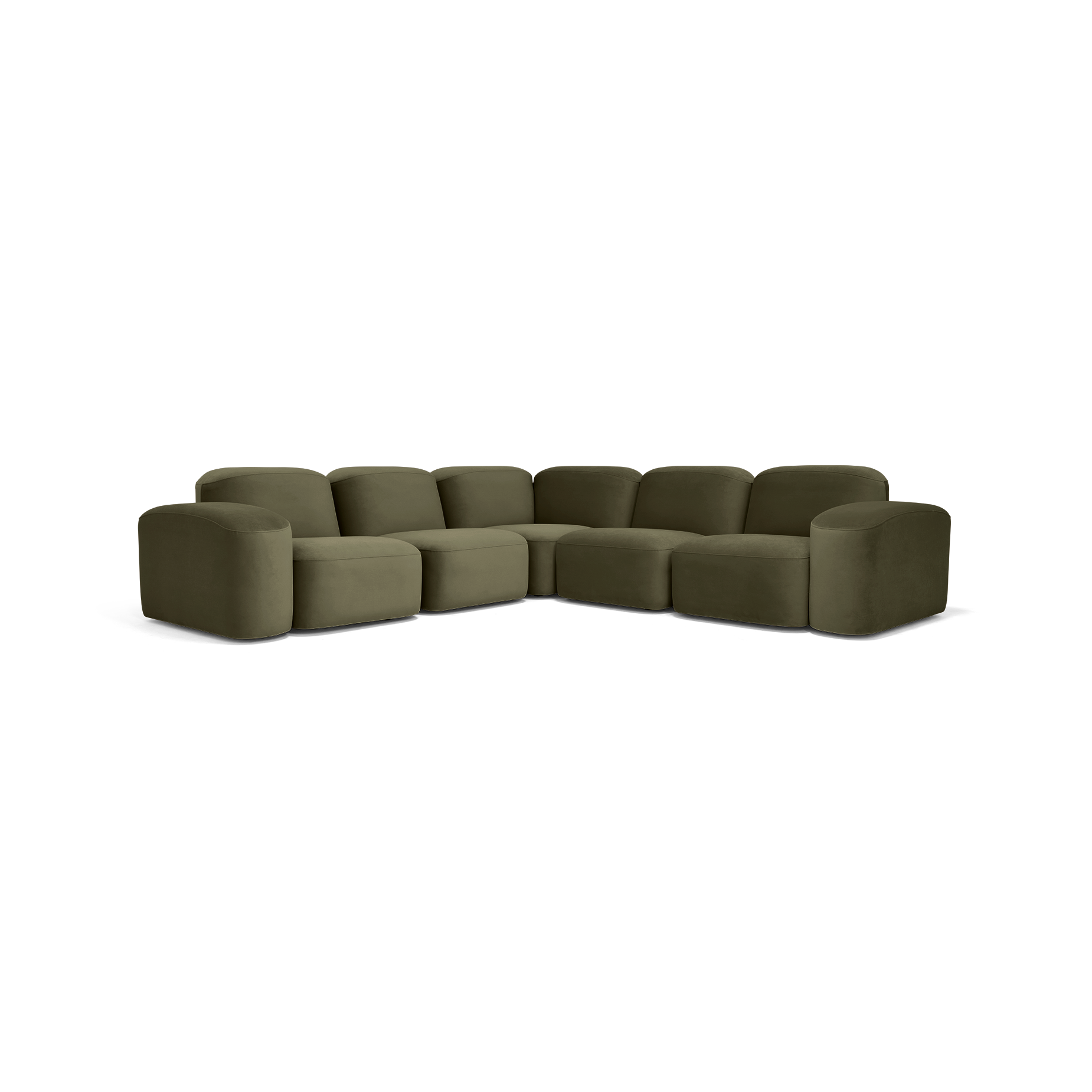 Muse 5 Piece Modular Sofa - [ Malibu Matcha ]