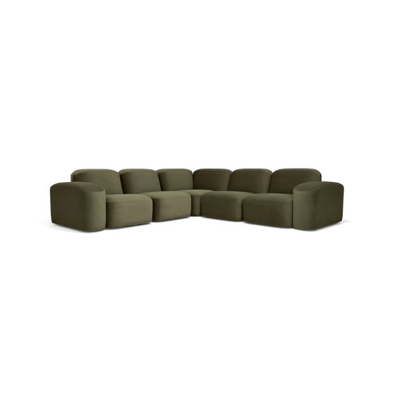 Muse 5 Piece Modular Sofa - [ Malibu Matcha ]