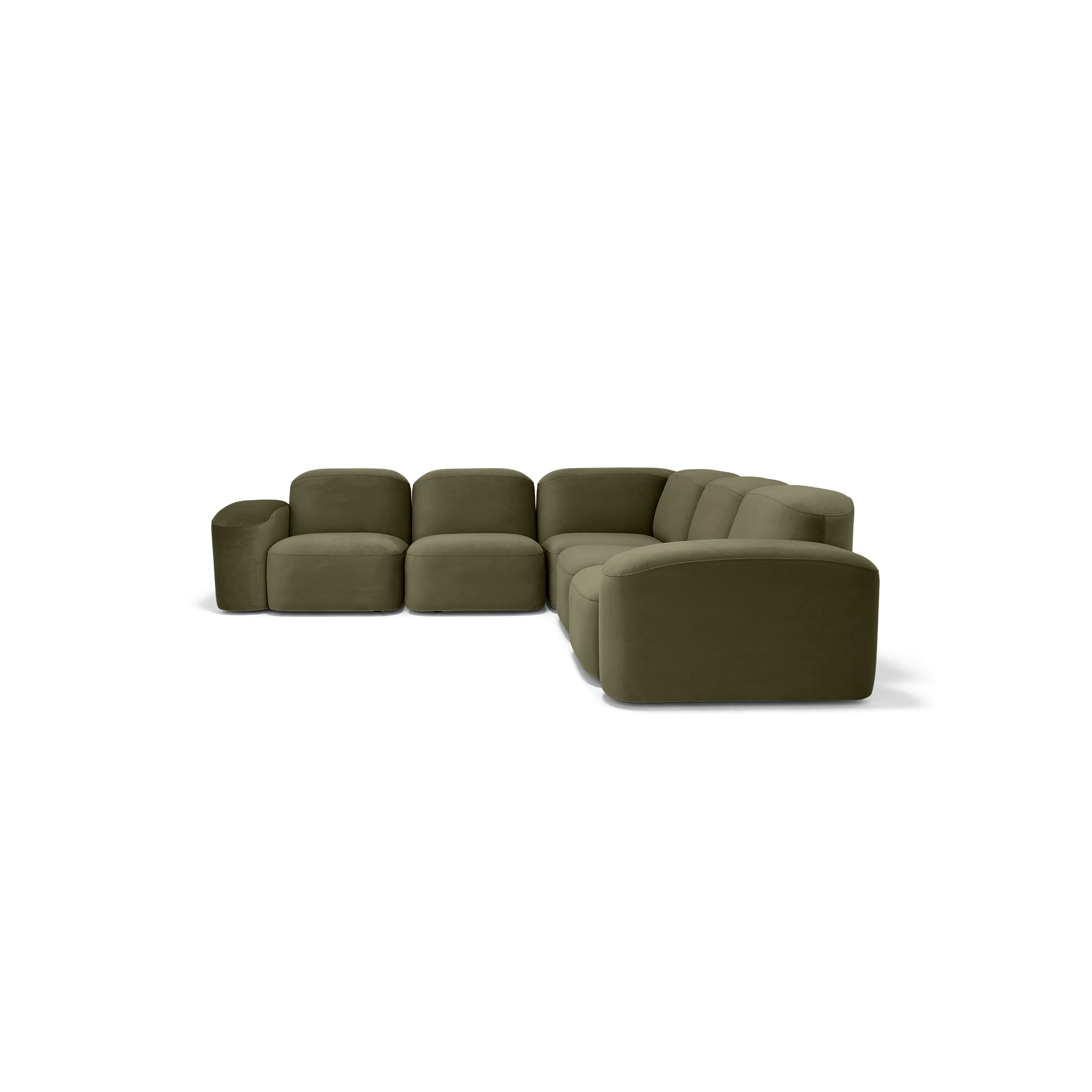 Muse 5 Piece Modular Sofa - [ Malibu Matcha ]