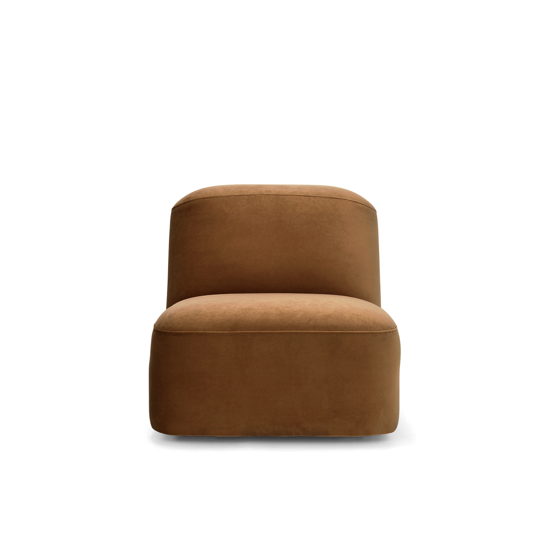 Muse Armless Modular Piece - [ Malibu Cognac ]