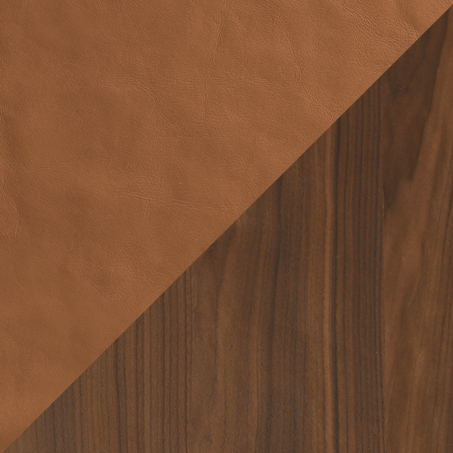 Material Swatch - [ Walnut & Simpson Tan ]
