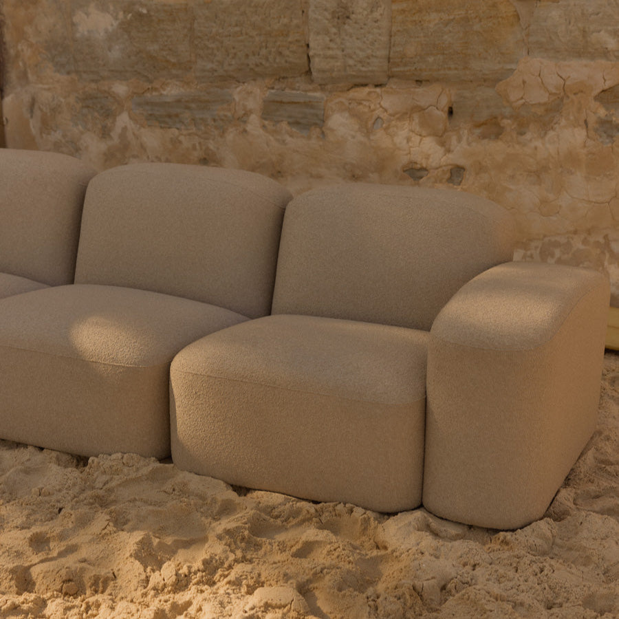Muse Outdoor 4 Seat Sofa - [ Wategos Blonde ]