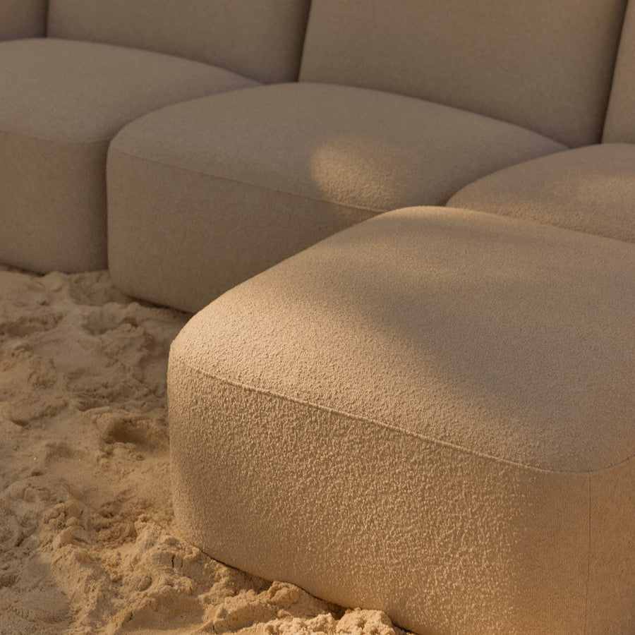 Muse Outdoor Ottoman - [ Wategos Blonde ]