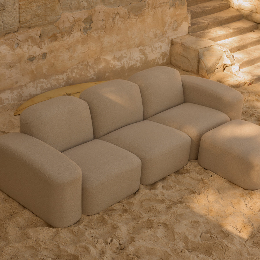 Muse Outdoor Armless Modular Piece - [ Wategos Blonde ]