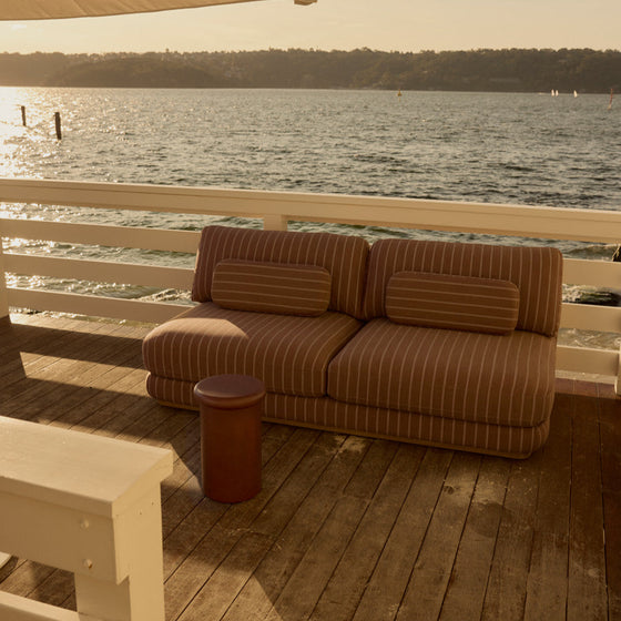 Stack Outdoor 3 Seat Sofa - [ Terra Rossa ]