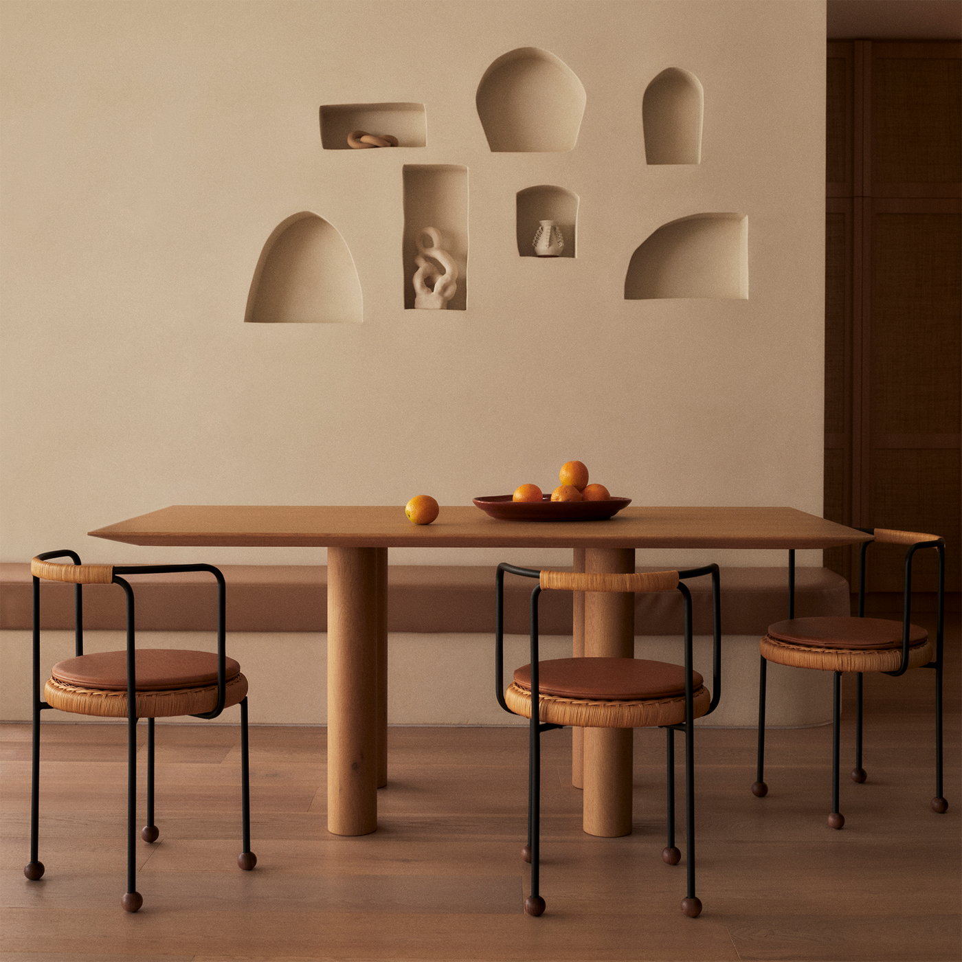 Pierre Dining Chair - [ Simpson Tan ]