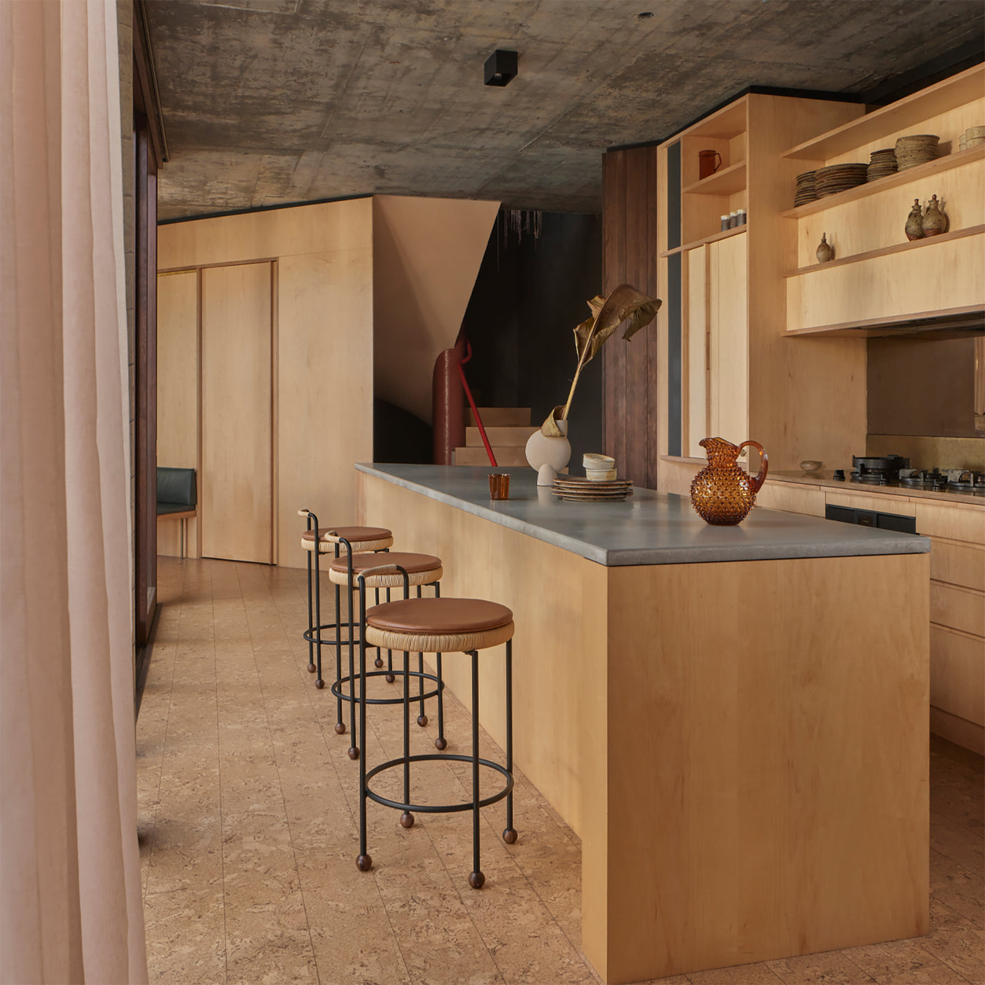 Pierre Counter Stool - [ Simpson Tan ]