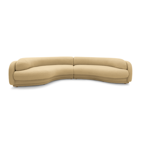 Poet 4 Seat LAF Terminal Sofa - [ Airlie Camel ]