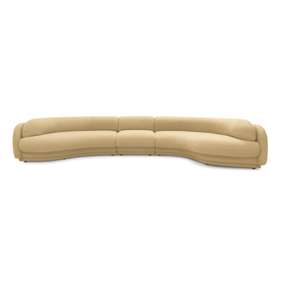 Poet 5 Seat RAF Terminal Sofa - [ Airlie Camel ]