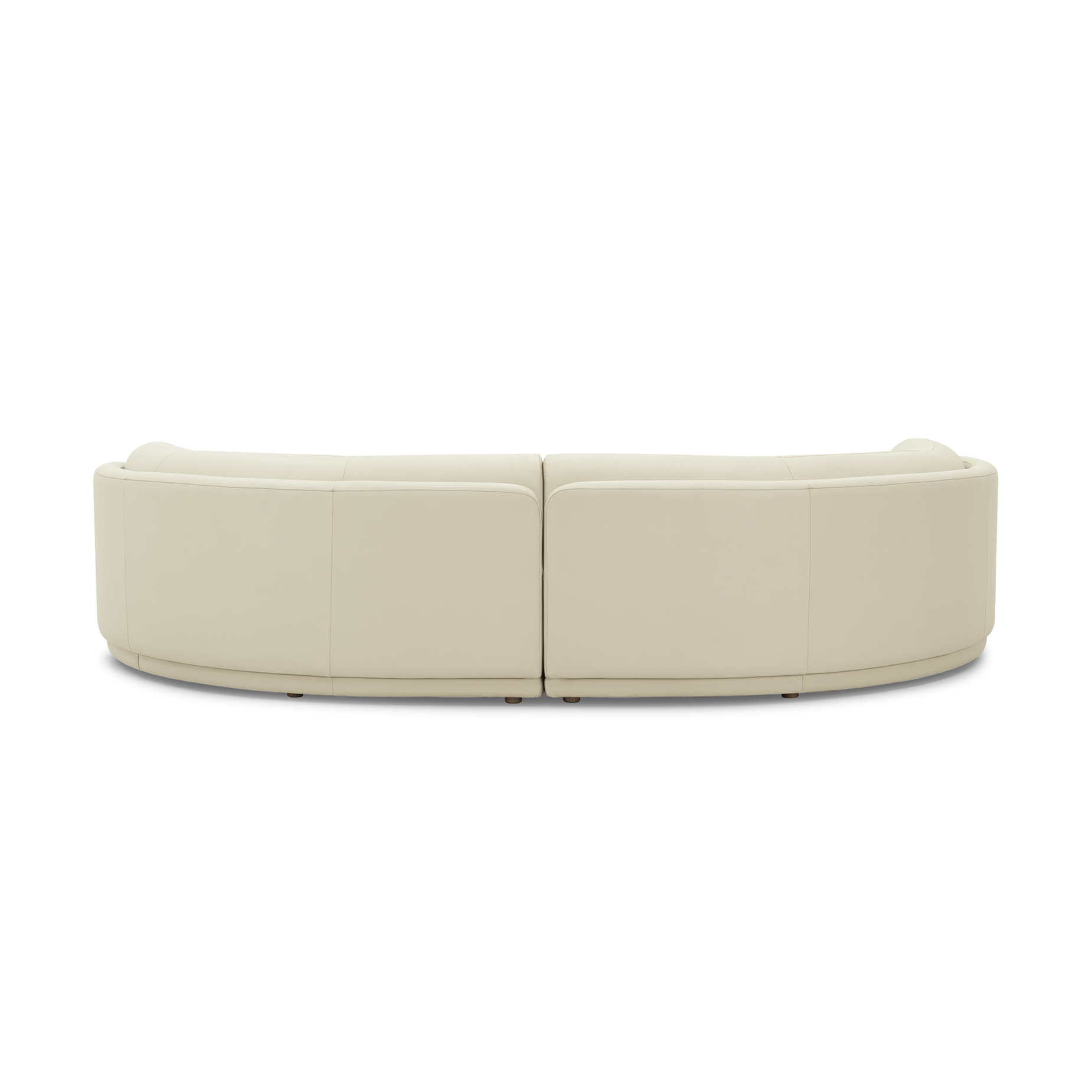 Poet Leather 4 Seat LAF Terminal Sofa - [ Simpson Cream ]