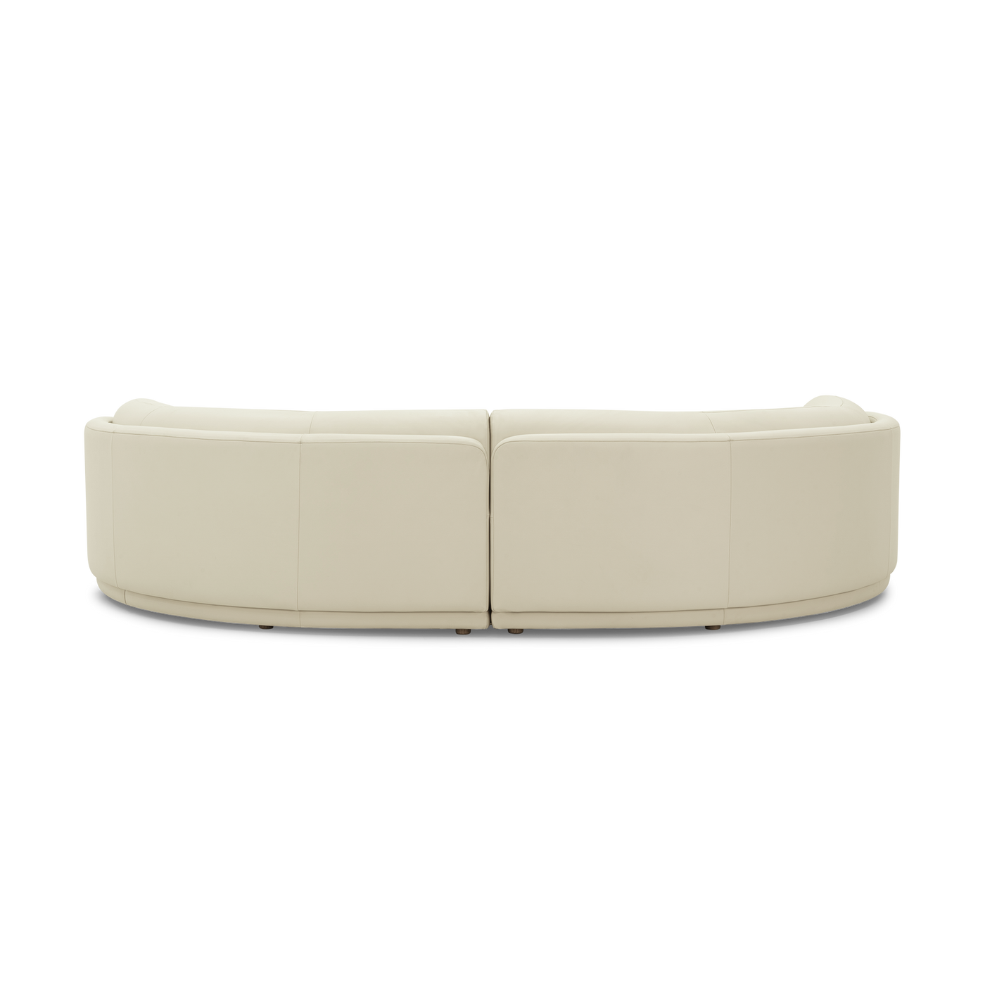 Poet Leather 4 Seat LAF Terminal Sofa - [ Simpson Cream ]