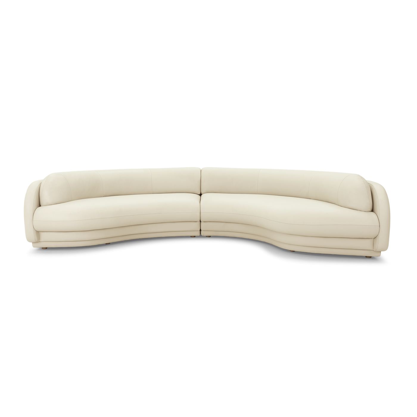 Poet Leather 4 Seat RAF Terminal Sofa - [ Simpson Cream ]