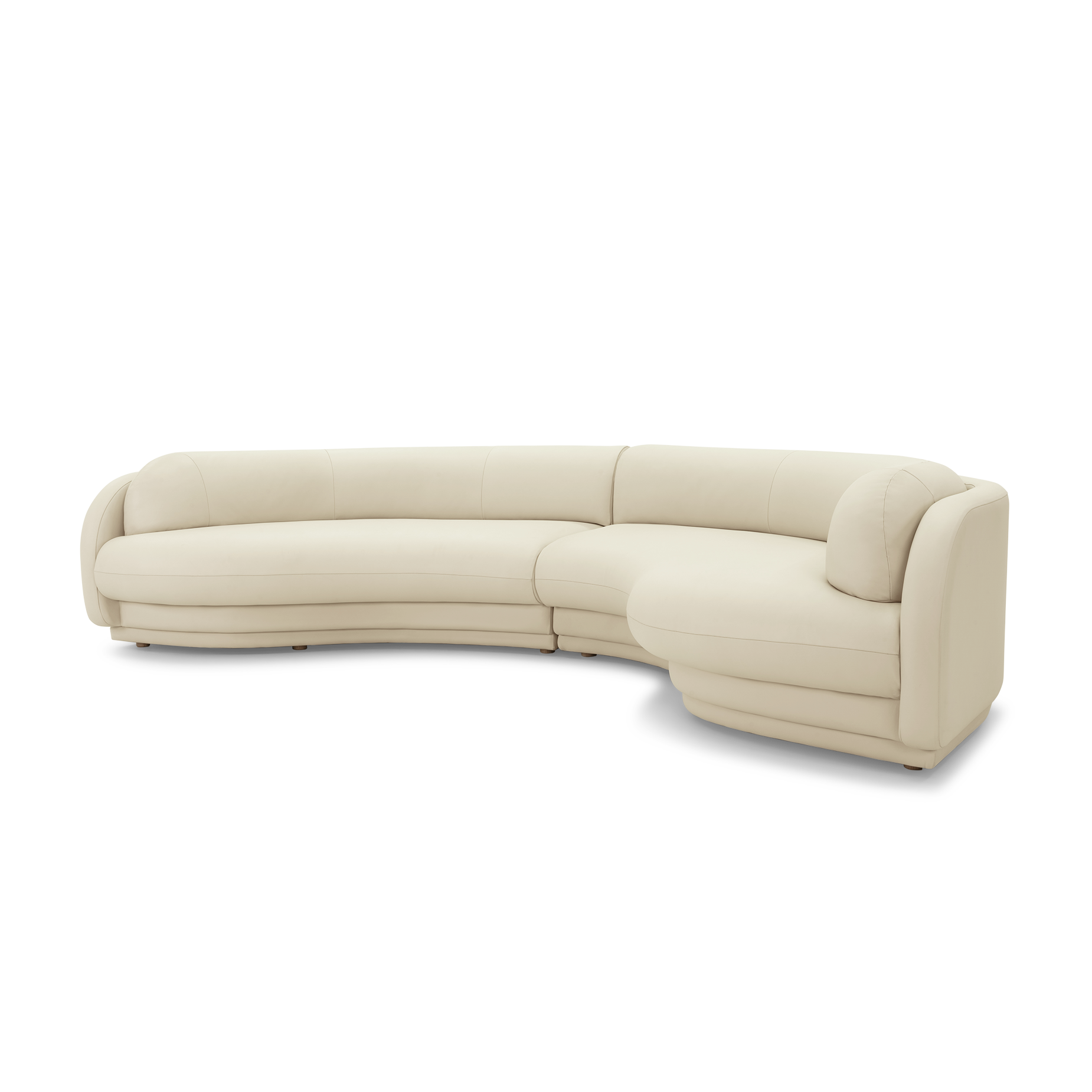 Poet Leather 4 Seat RAF Terminal Sofa - [ Simpson Cream ]