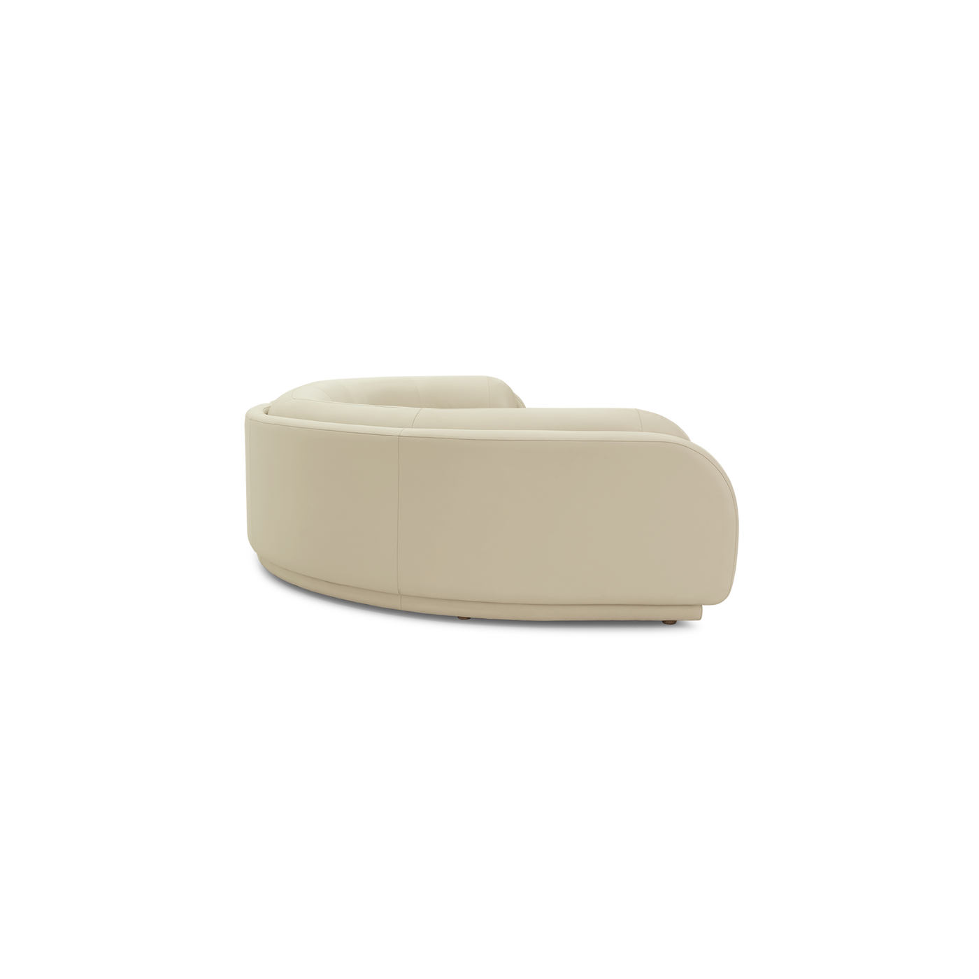 Poet Leather 5 Seat LAF Terminal Sofa - [ Simpson Cream ]