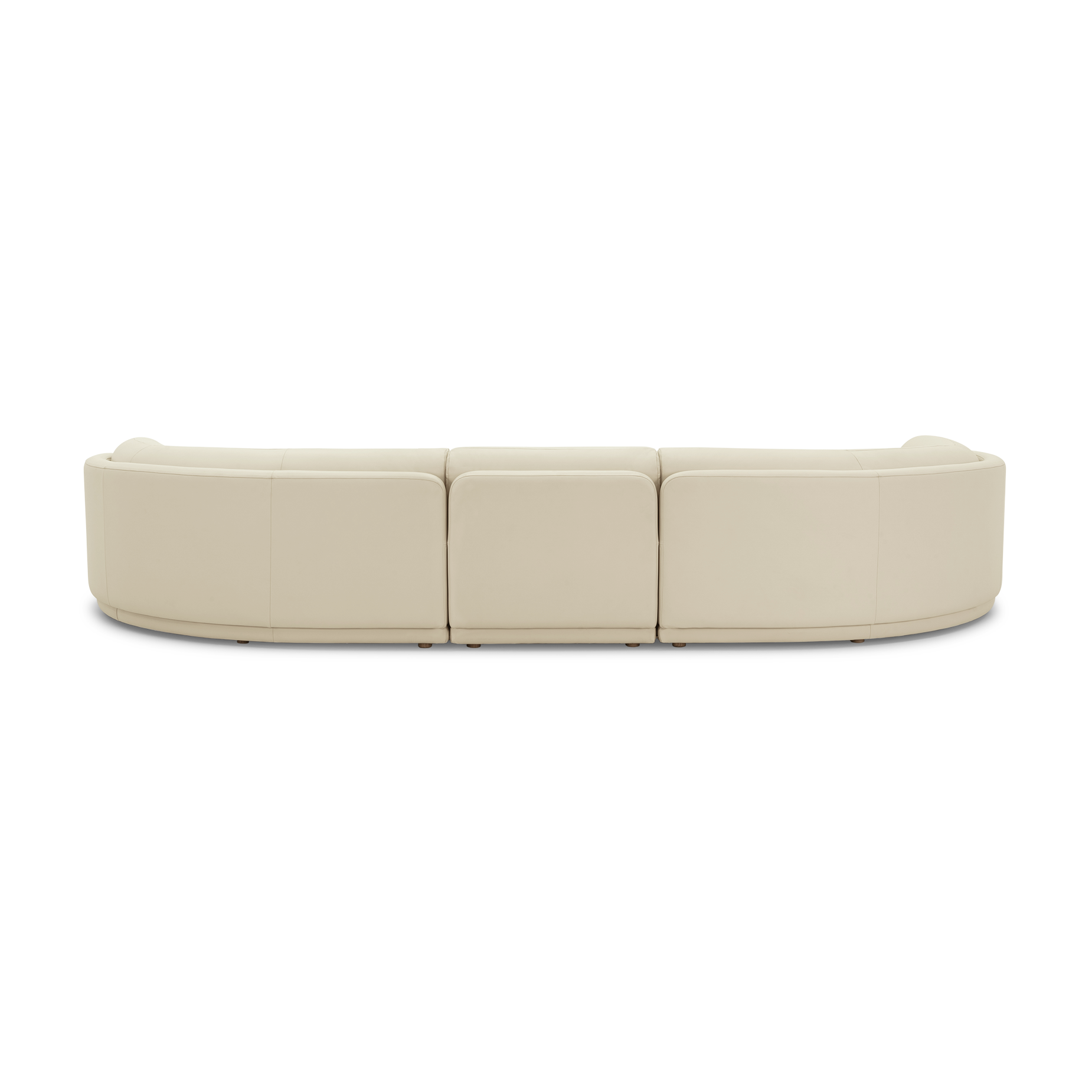 Poet Leather 5 Seat LAF Terminal Sofa - [ Simpson Cream ]