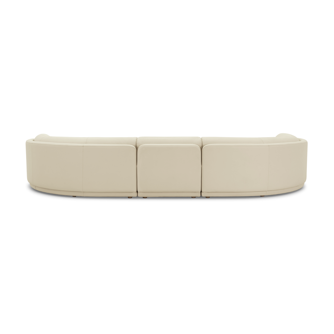 Poet Leather 5 Seat LAF Terminal Sofa - [ Simpson Cream ]