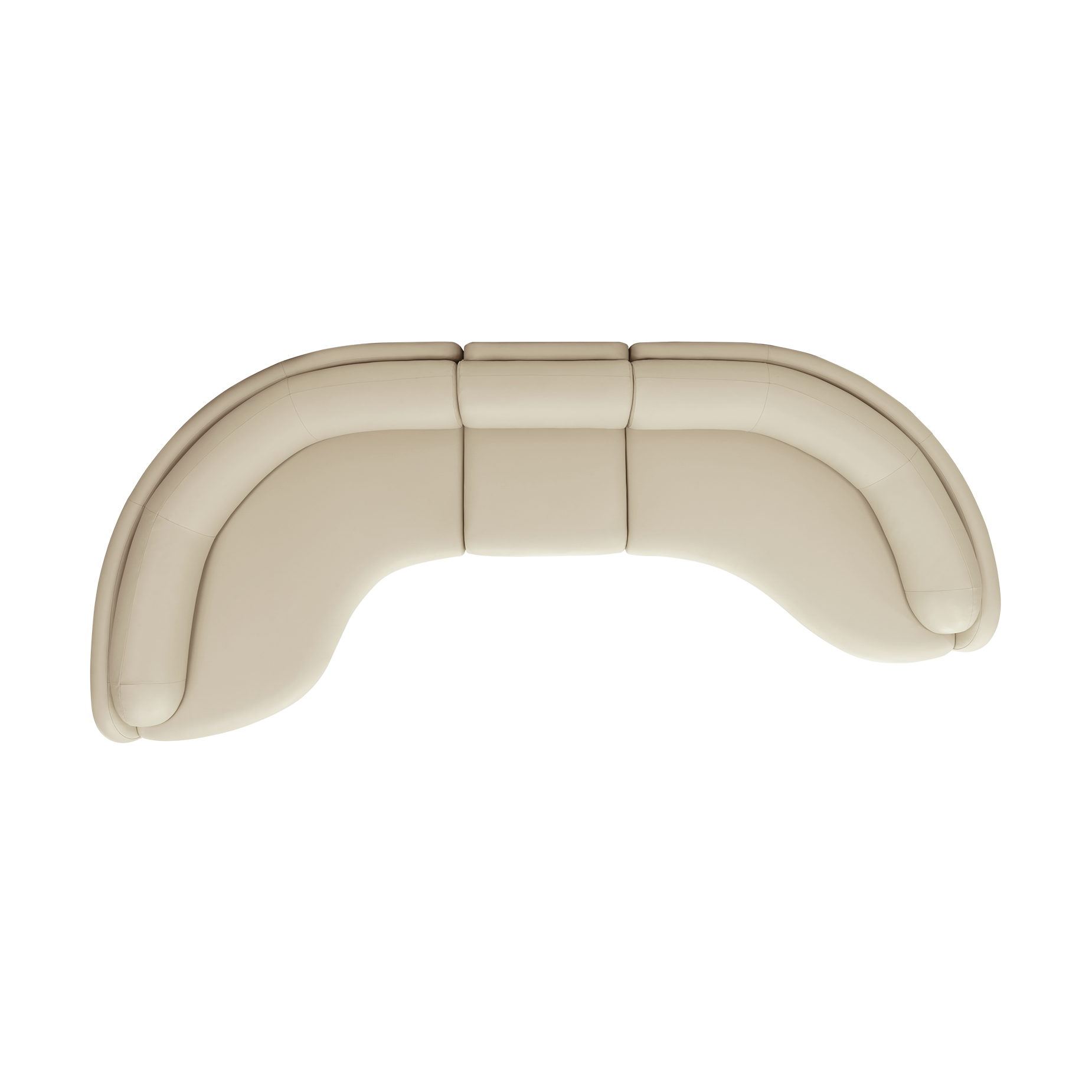 Poet Leather 5 Seat LAF Terminal Sofa - [ Simpson Cream ]