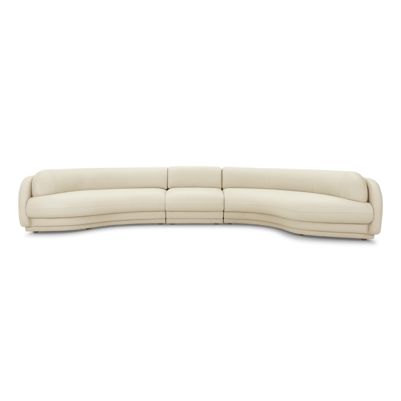 Poet Leather 5 Seat RAF Terminal Sofa - [ Simpson Cream ]
