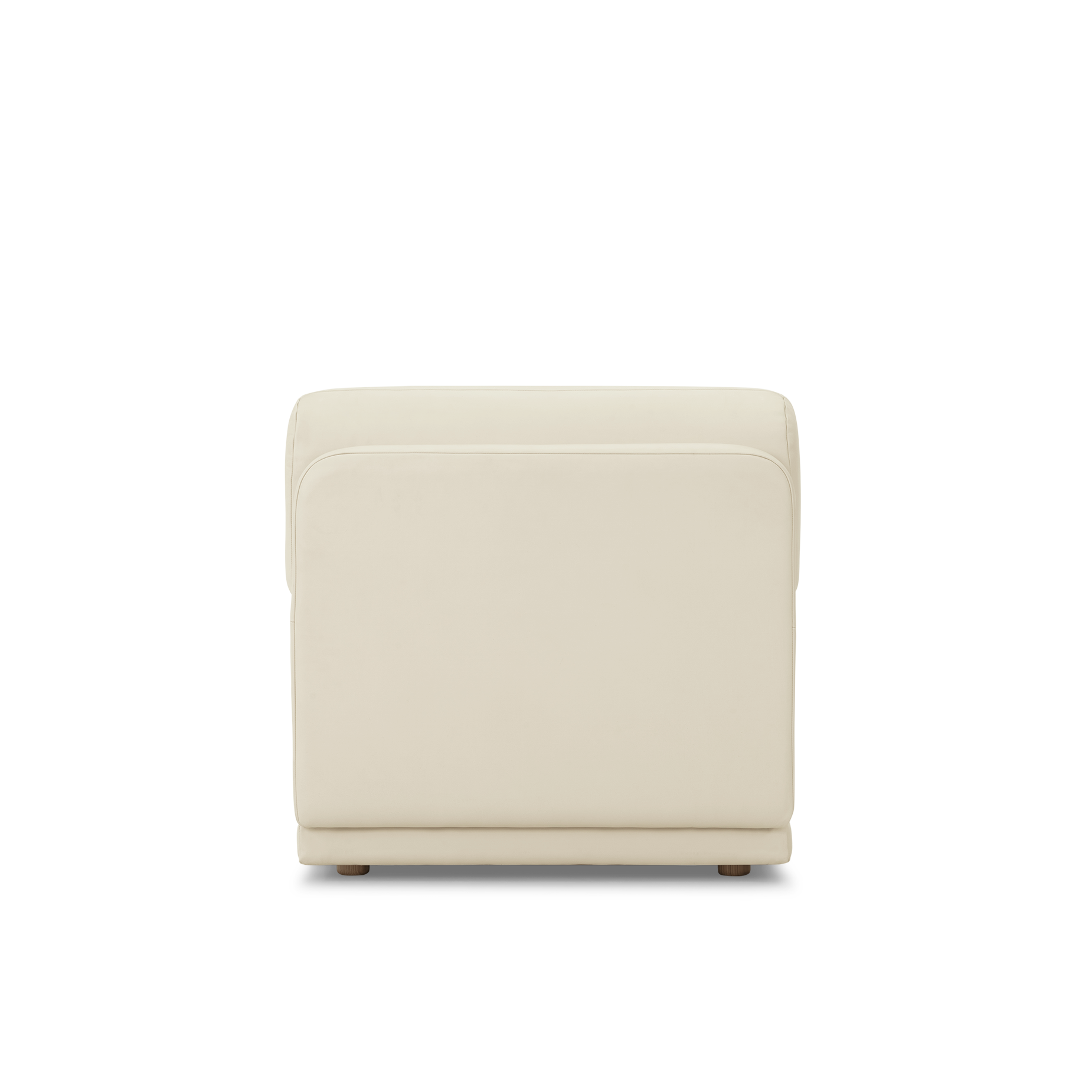Poet Leather Armless Modular Piece - [ Simpson Cream ]