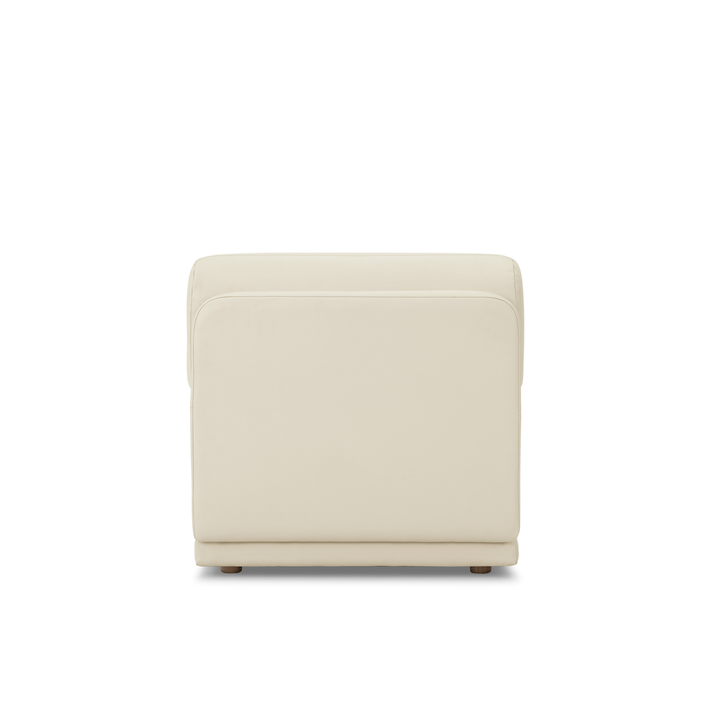 Poet Leather Armless Modular Piece - [ Simpson Cream ]