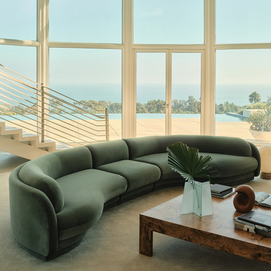 Poet 5 Seat LAF Terminal Sofa - [ Malibu Willow ]