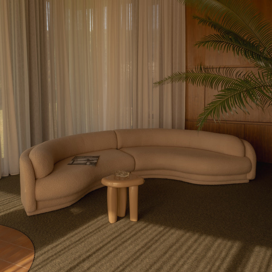 Poet 4 Seat RAF Terminal Sofa - [ Airlie Camel ]