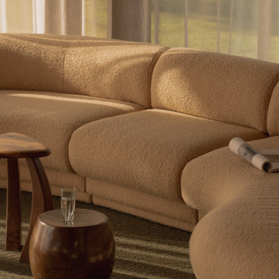 Poet Armless Modular Piece - [ Airlie Camel ]