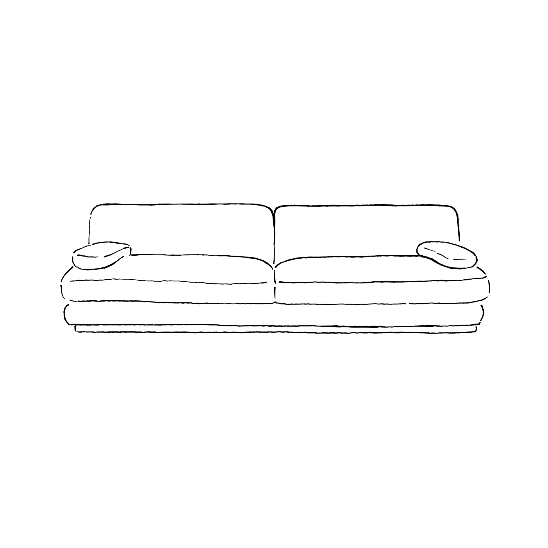 Stack 4 Seat Sofa Cover - [ Cabarita Hazel ]