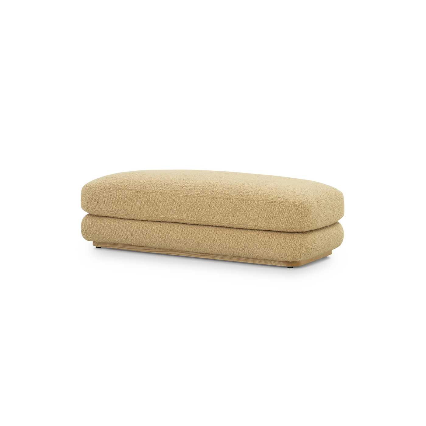 Stack Large Ottoman - [ Airlie Camel ]