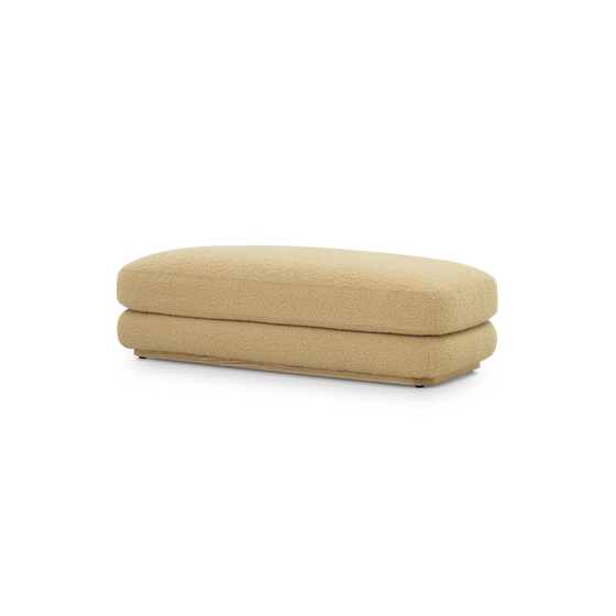 Stack Large Ottoman - [ Airlie Camel ]