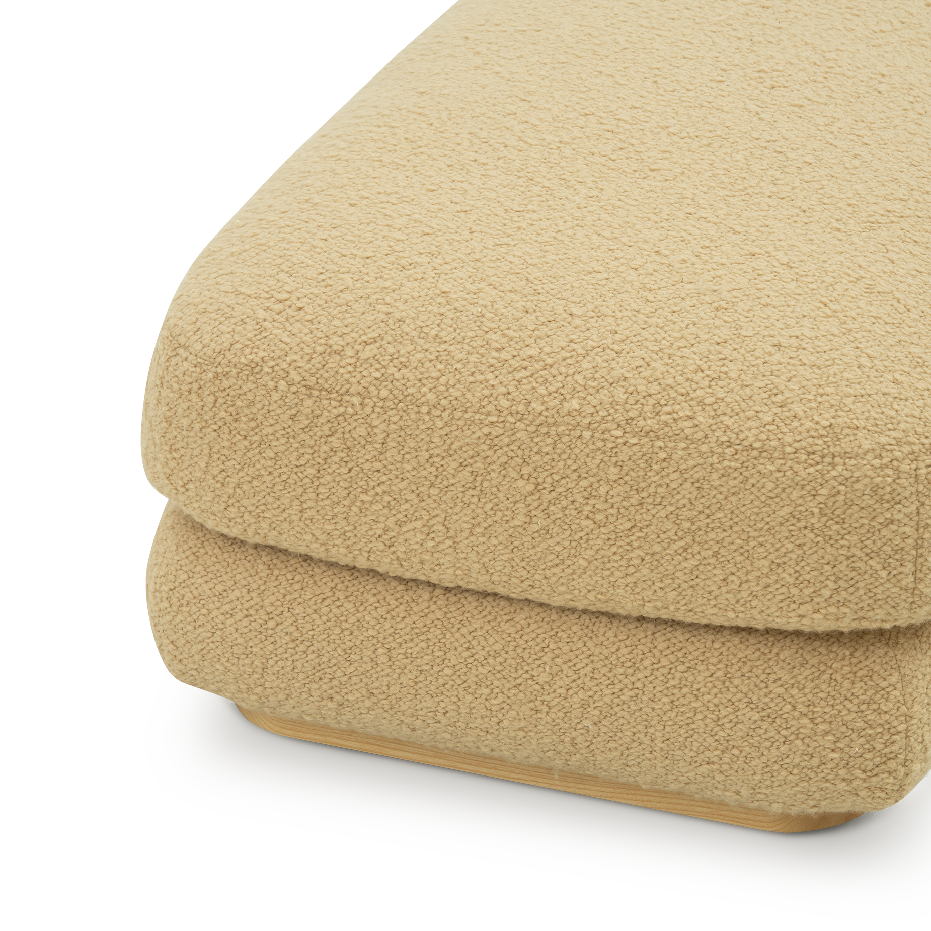 Stack Large Ottoman - [ Airlie Camel ]