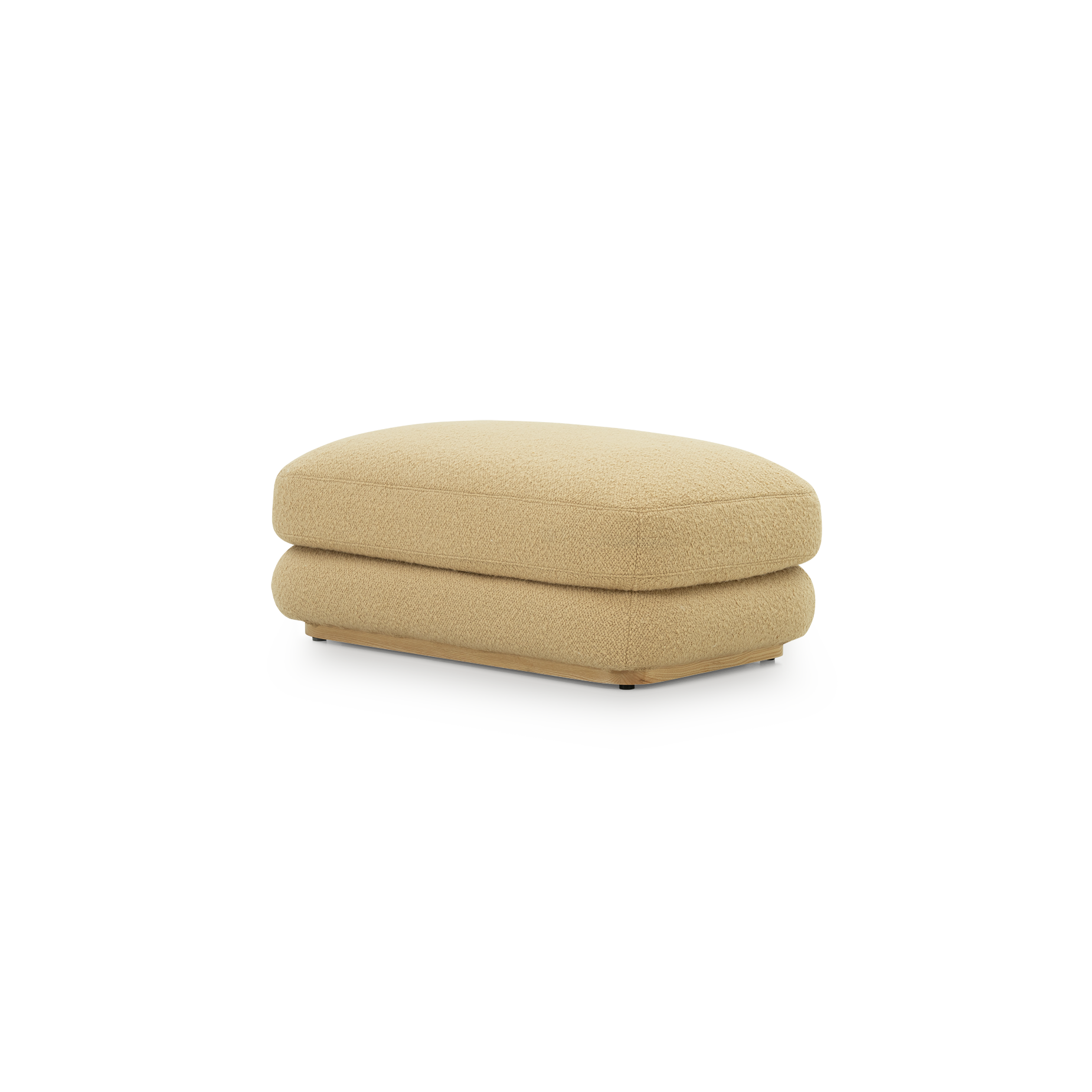 Stack Small Ottoman - [ Airlie Camel ]