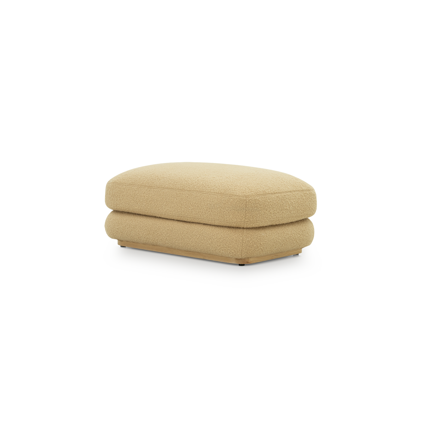 Stack Small Ottoman - [ Airlie Camel ]