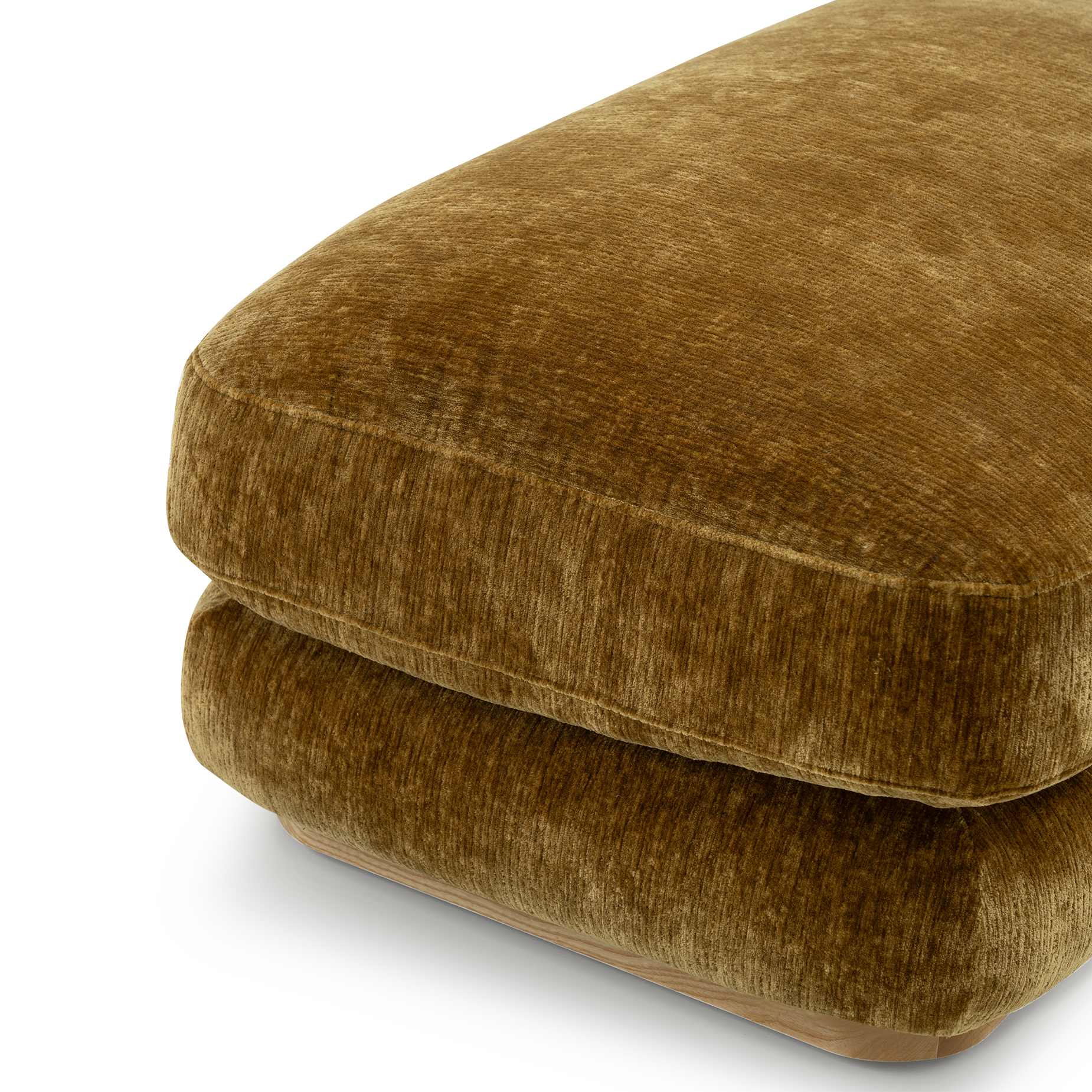 Stack Small Ottoman - [ Sandon Burnt Butter ]