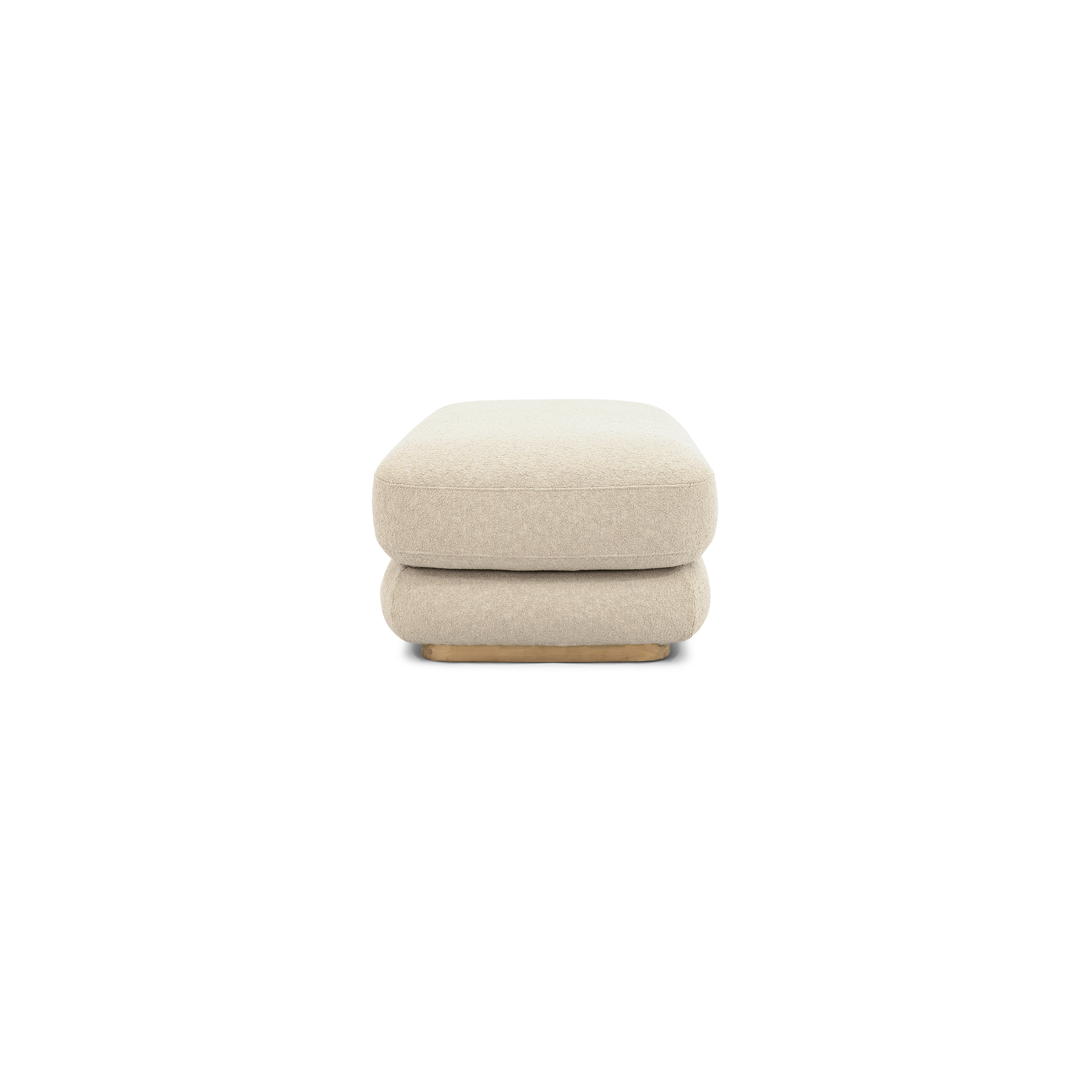 Stack Outdoor Small Ottoman - [ Wategos Blonde ]