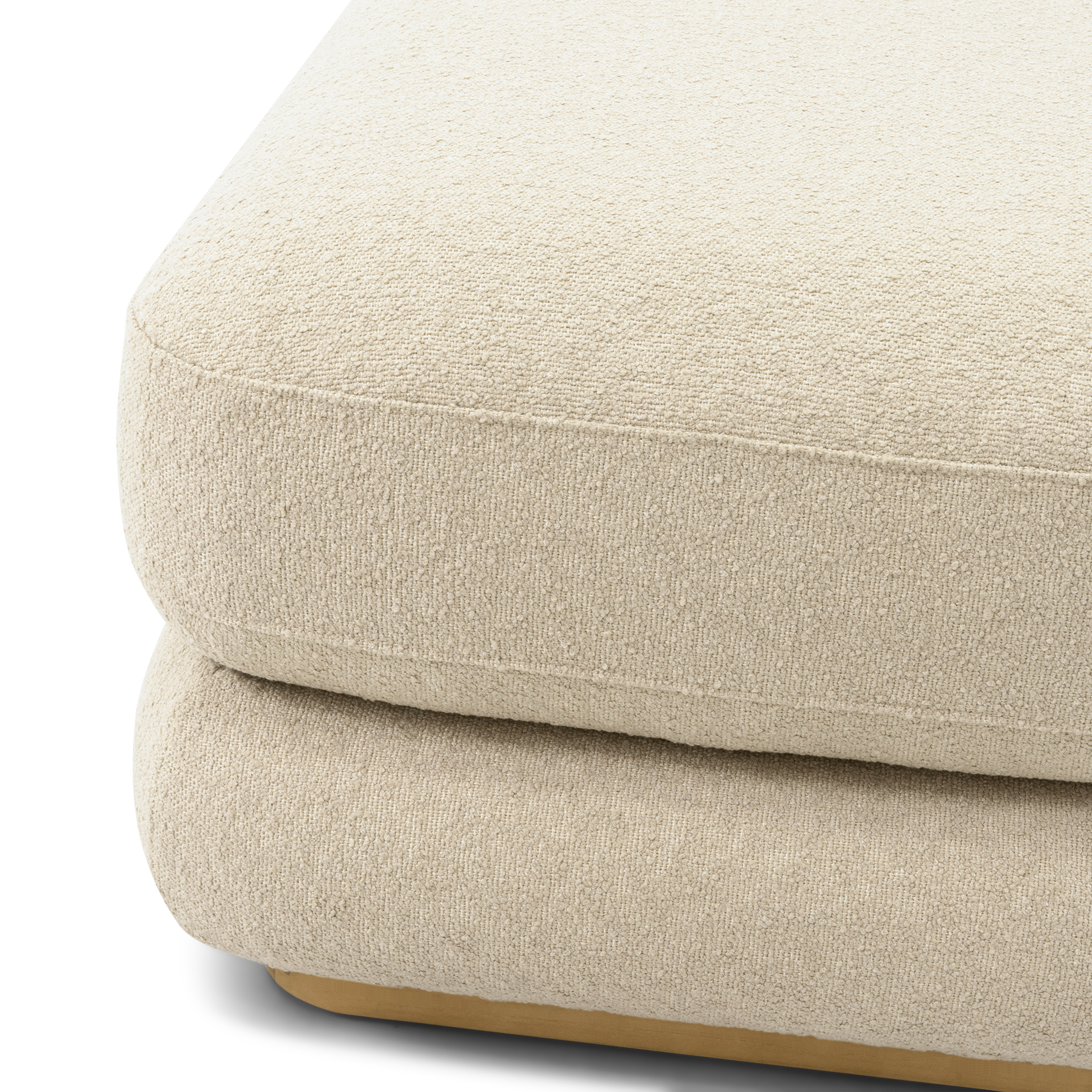 Stack Outdoor Small Ottoman - [ Wategos Blonde ]