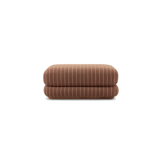 Stack Outdoor Small Ottoman - [ Terra Rossa ]