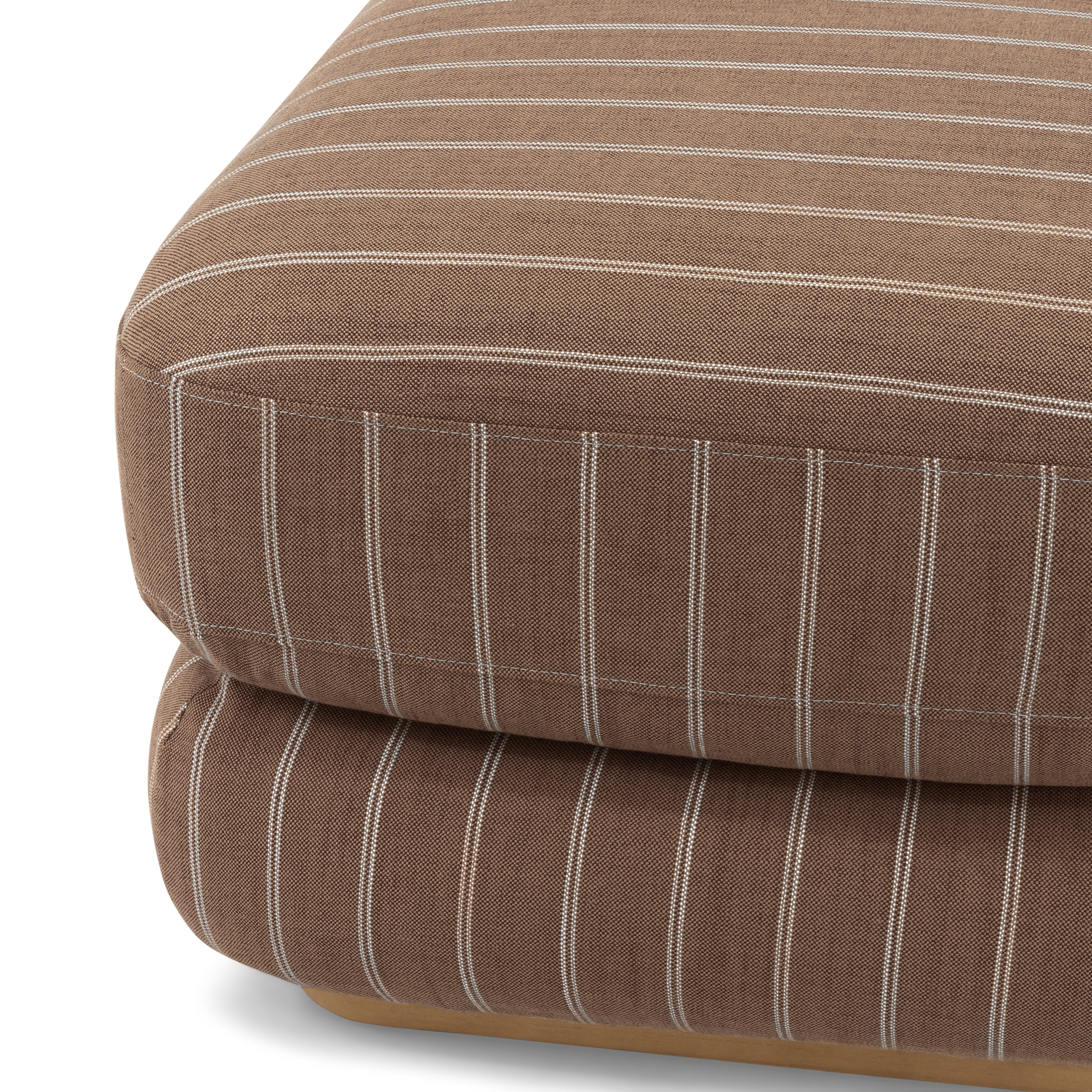 Stack Outdoor Small Ottoman - [ Terra Rossa ]