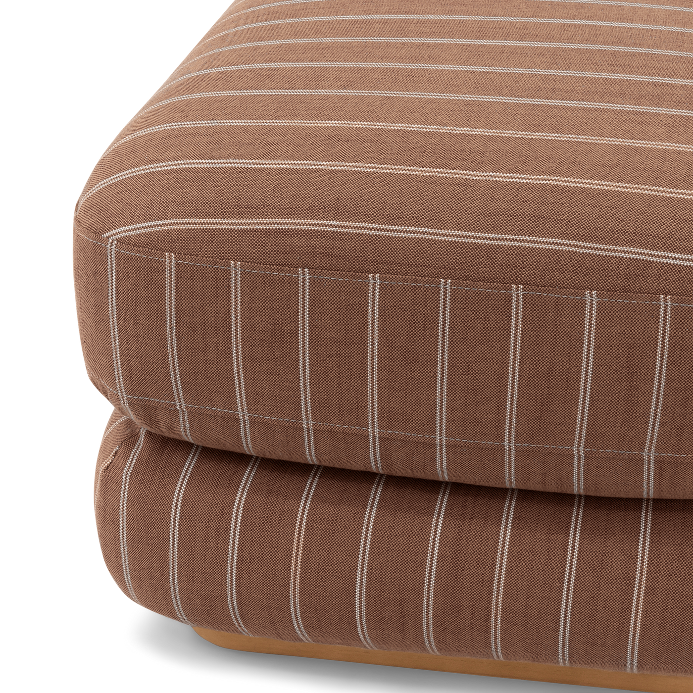 Stack Outdoor Small Ottoman - [ Terra Rossa ]