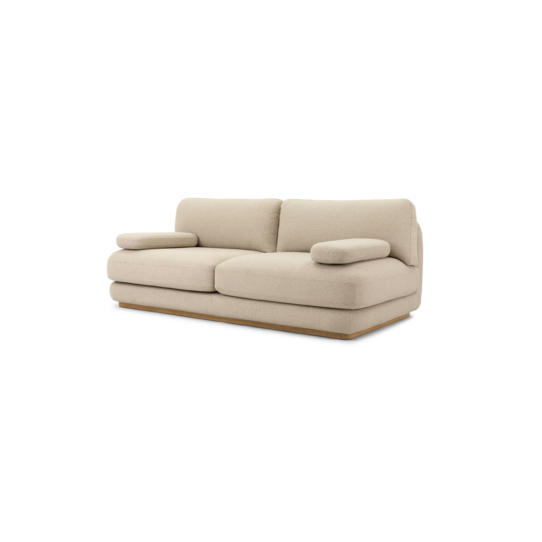 Stack Outdoor 3 Seat Sofa - [ Wategos Blonde ]