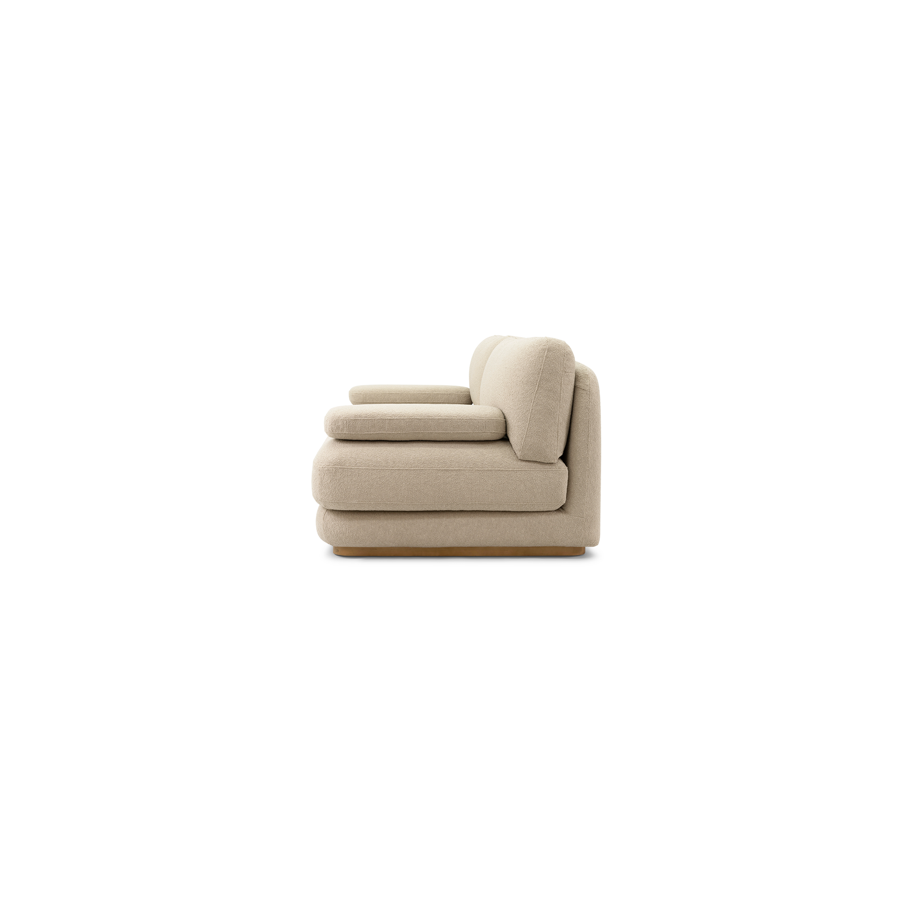 Stack Outdoor 3 Seat Sofa - [ Wategos Blonde ]