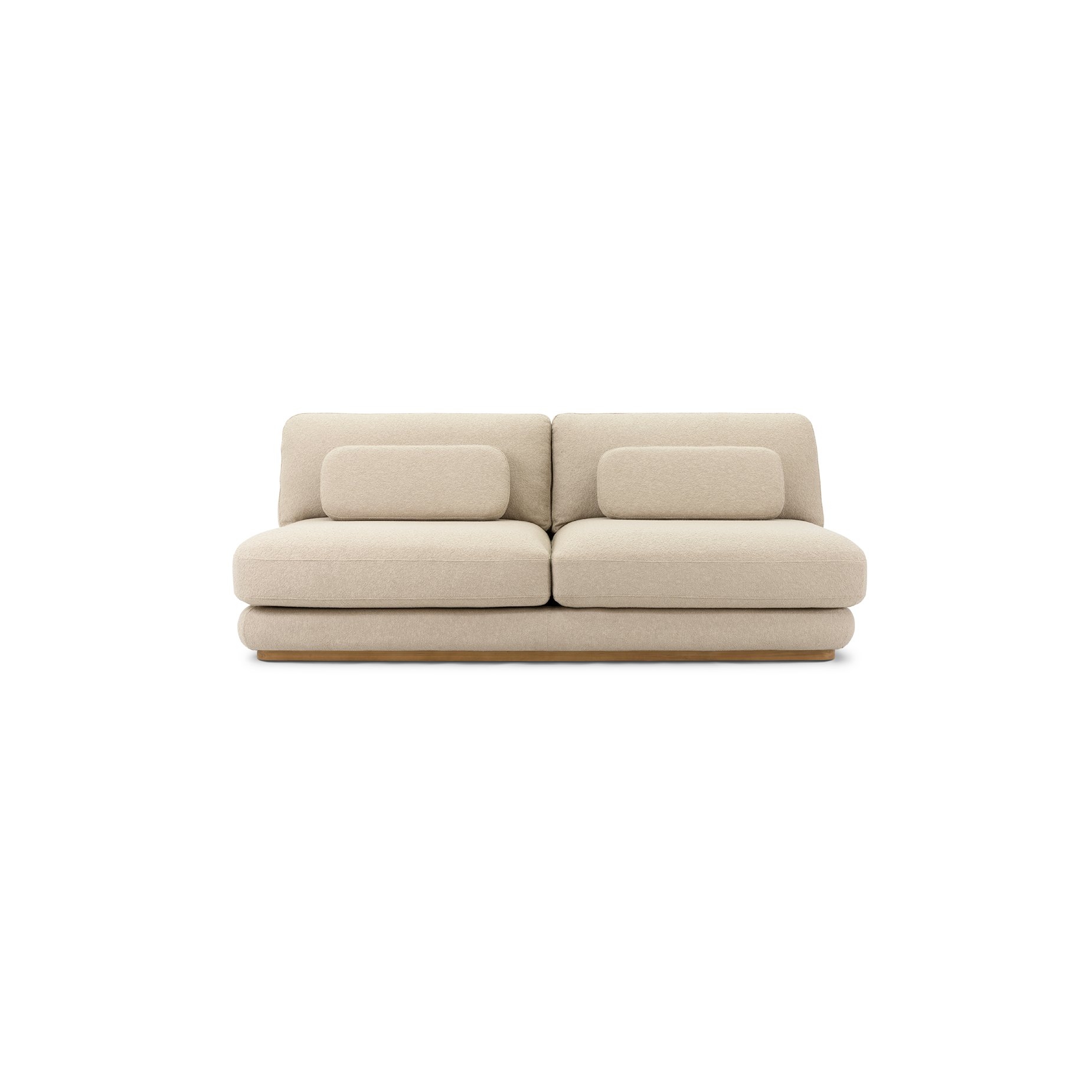 Stack Outdoor 3 Seat Sofa - [ Wategos Blonde ]