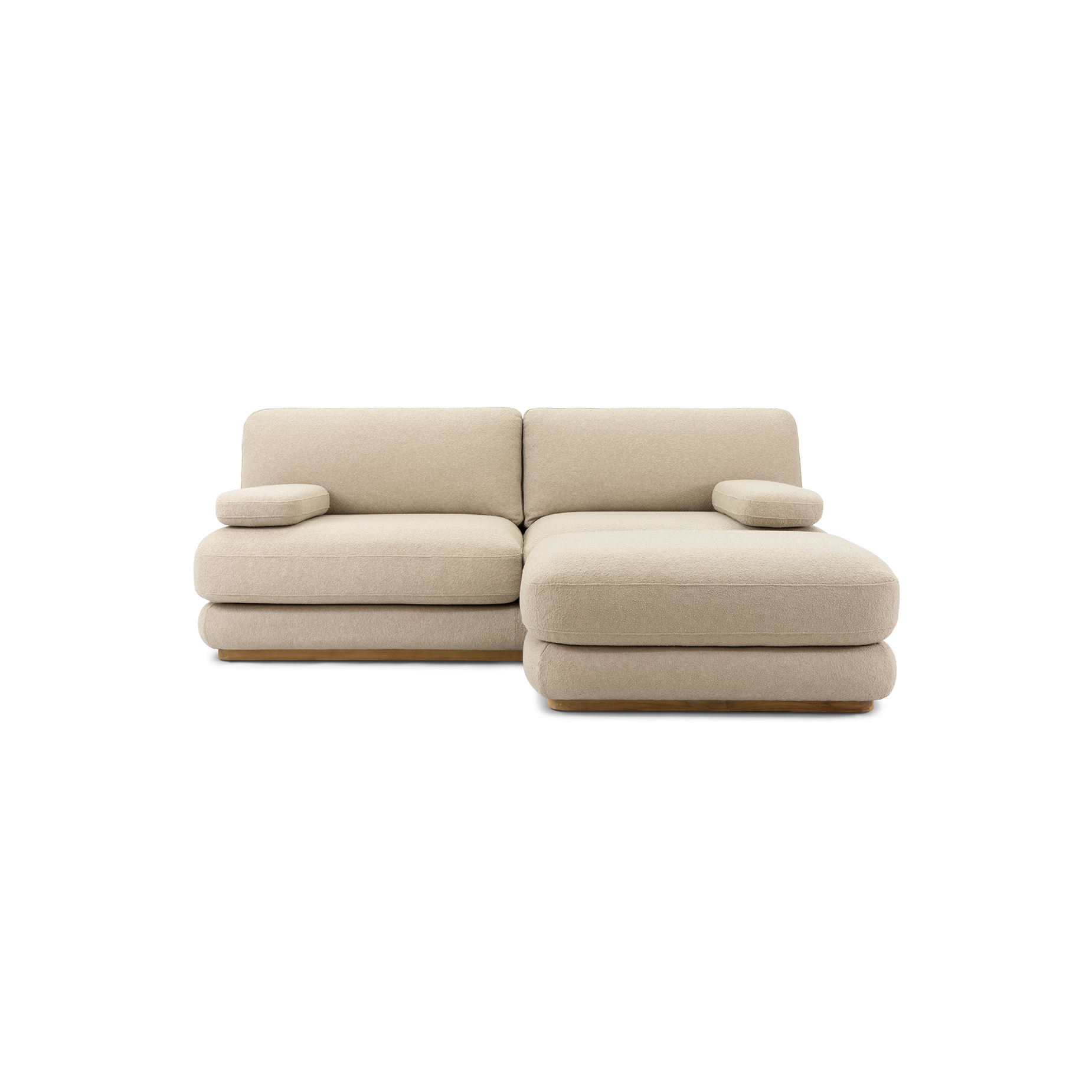 Stack Outdoor 3 Seat Sofa - [ Wategos Blonde ]