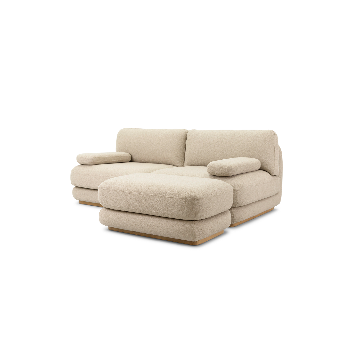 Stack Outdoor 3 Seat Sofa - [ Wategos Blonde ]